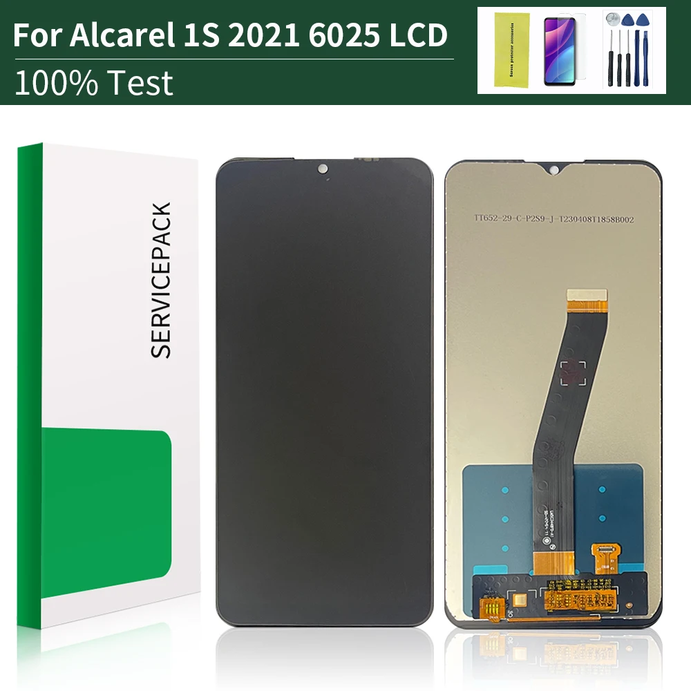 Original  For Alcatel 1S 2021 Screen  For Alcatel 6025D Display For Alcatel 6025H LCD Touch Screen  Pantalla Replacement