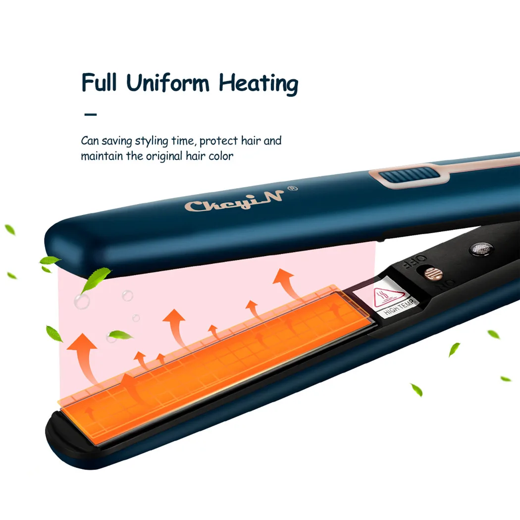 CkeyiN Mini Haar Platte Ijzer 2 in 1 Stijltang en Curler Draagbare Straightening IJzer Constante Temperatuur Haar Crimper