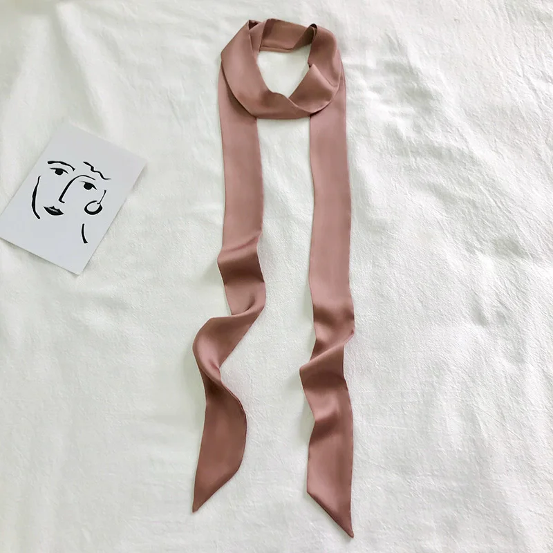 Ladies Black Silk Scarf Wide Waist Belt Decorative Ancient Chinese Style Hanfu Clothing Accessory Versatile with Dress Skirt