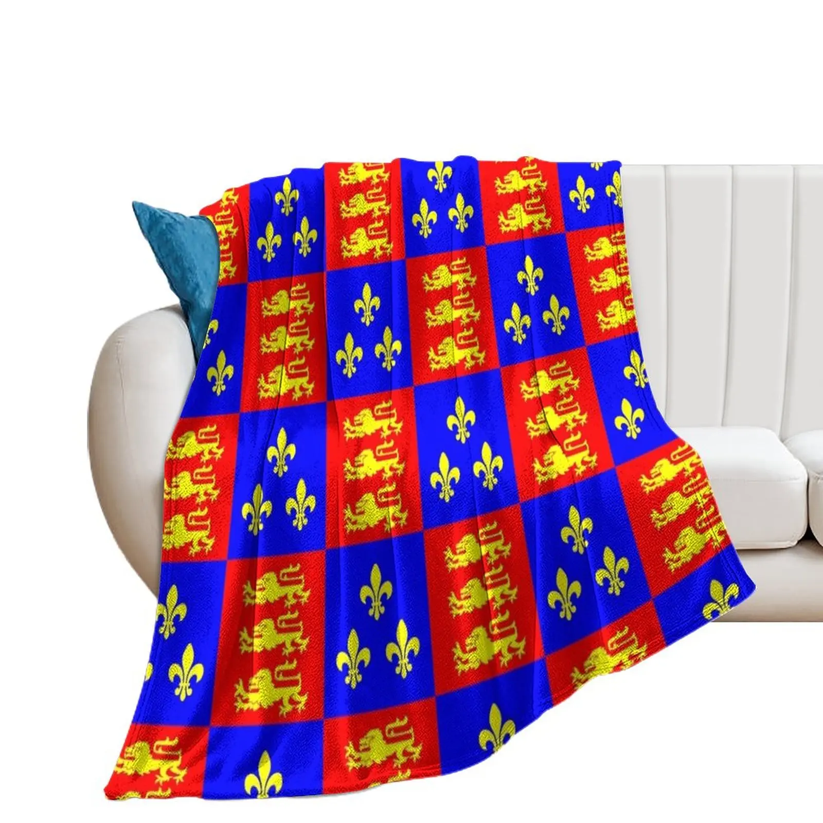 

Henry V Crest Throw Blanket Hairys Picnic Luxury Designer Blankets