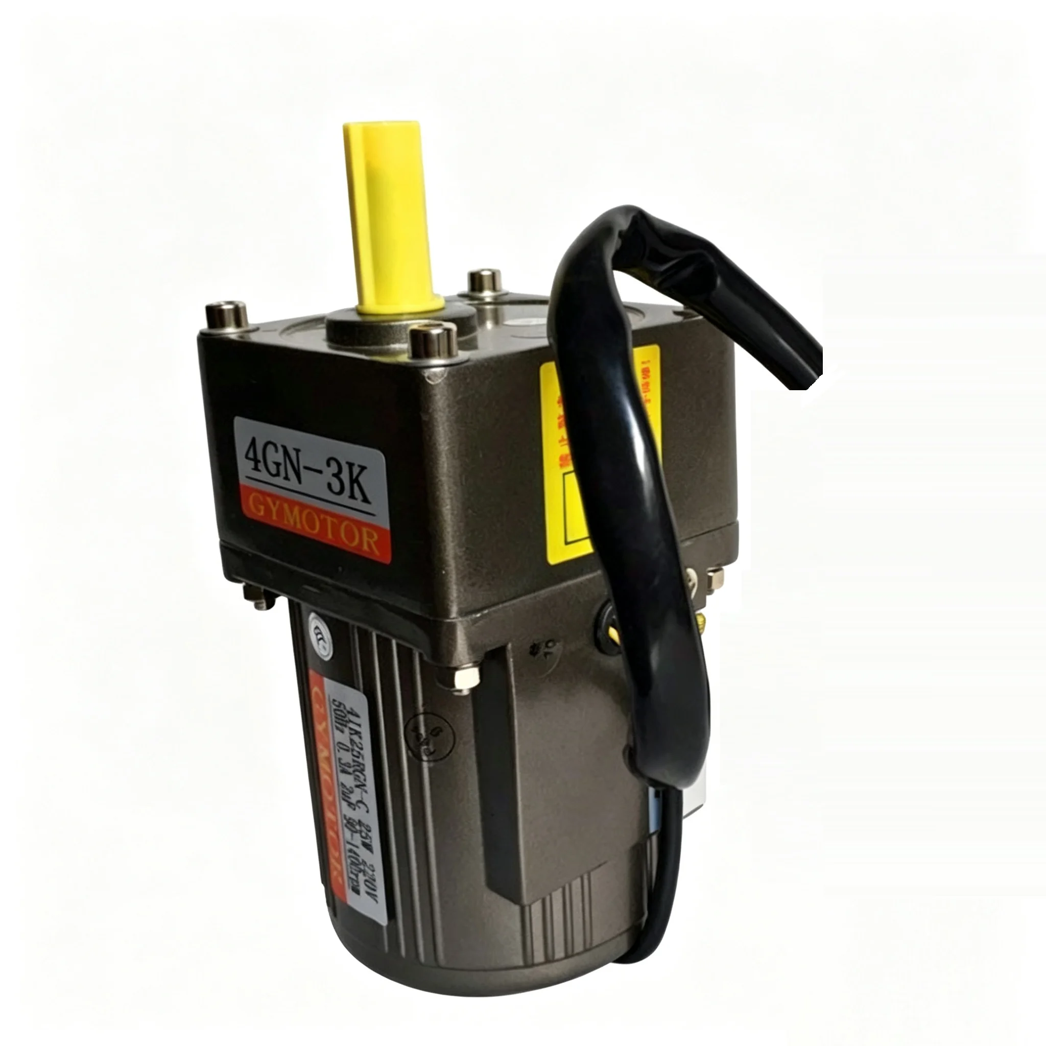 AC 110V 25W Single Phase Fixed Speed Shaft Diameter 10mm Gear Motor 4GN Gearbox Constant Speed AC Motor
