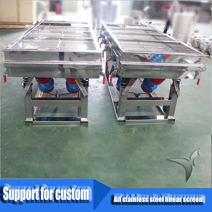 China Factory Manufacturer Coffee Beans Linear Vibrating Screening Sieve Machine