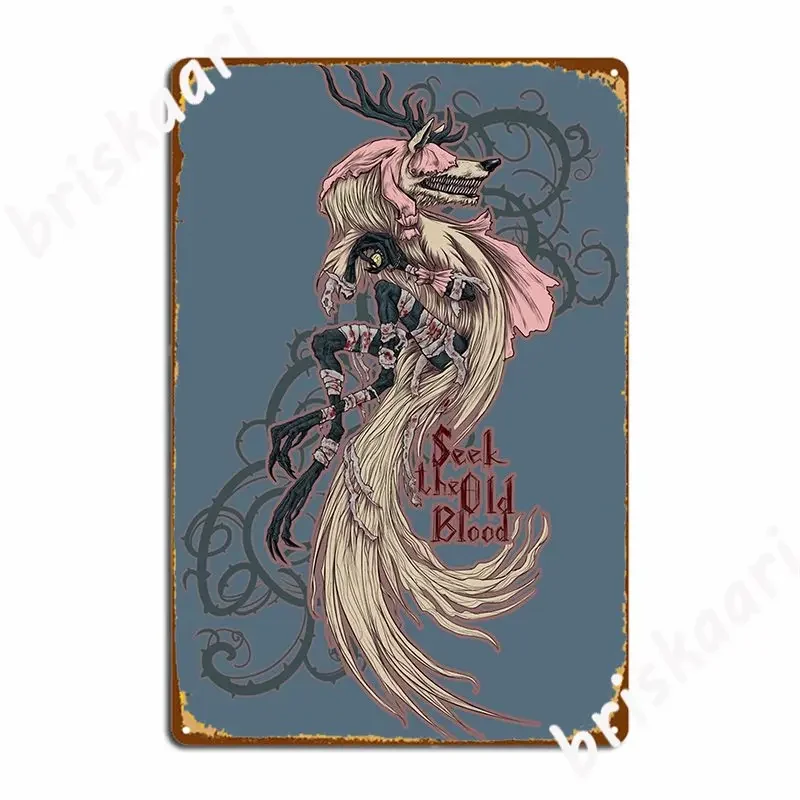 Vicar Amelia Bloodborne Metal Plaque Poster Custom Painting Garage Cave Cinema Tin Sign Poster
