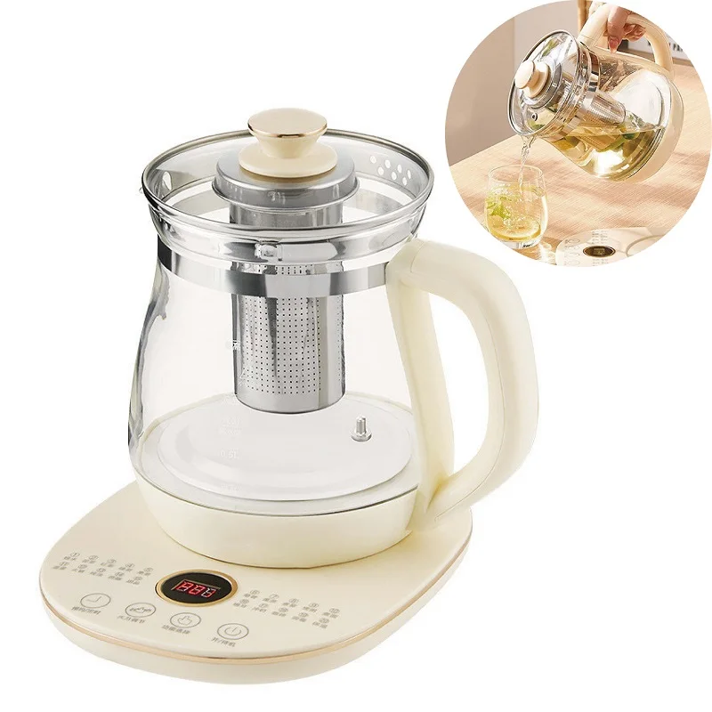 1.8L Health Kettle Office Automatic Glass Tea Maker Home Multi-function Electric Kettle Smart Baby Thermostatic Milk Kettle 220V