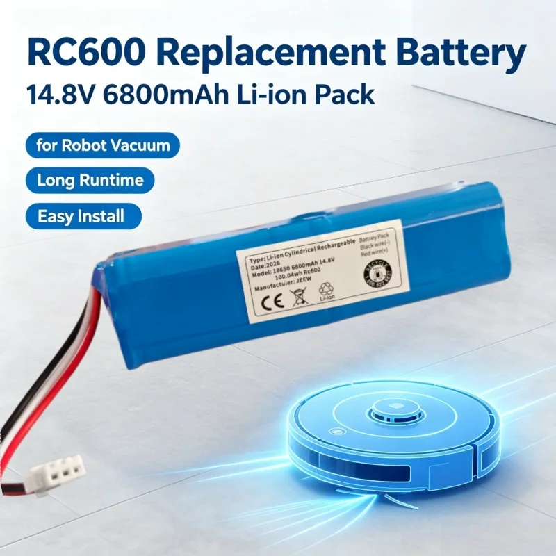 Durable 14.8V 6800mAh 18650 Lithium Battery Pack Replacement Accessory For Robot Vacuum Cleaner And Other Electronic Equipment