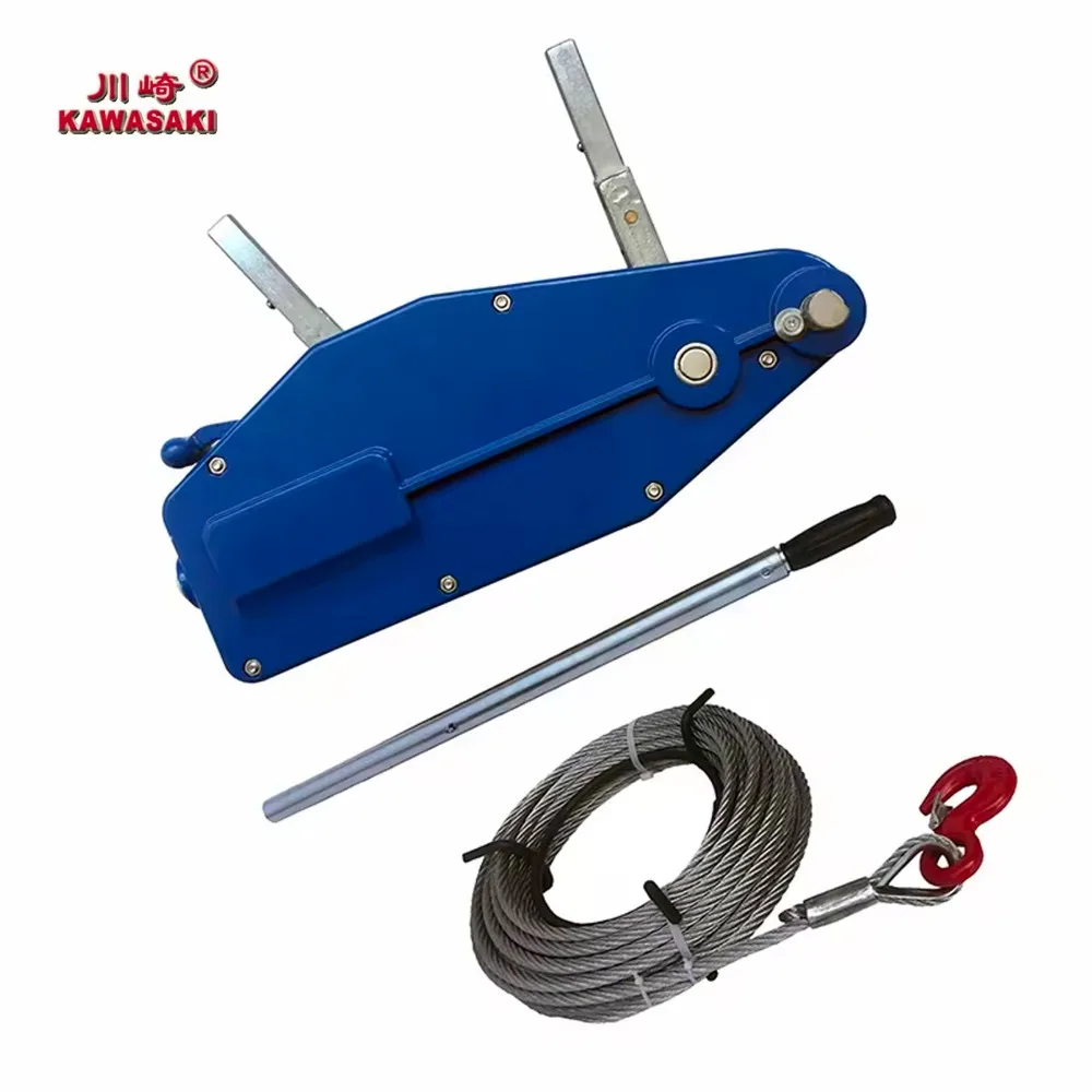 Aluminum Body Manual Wire Rope Pulling Hoist Hand Winch Puller Tirfor Hot Product 2019 Provided 20 Gear KAWASAKI LEVER CN;ZHE