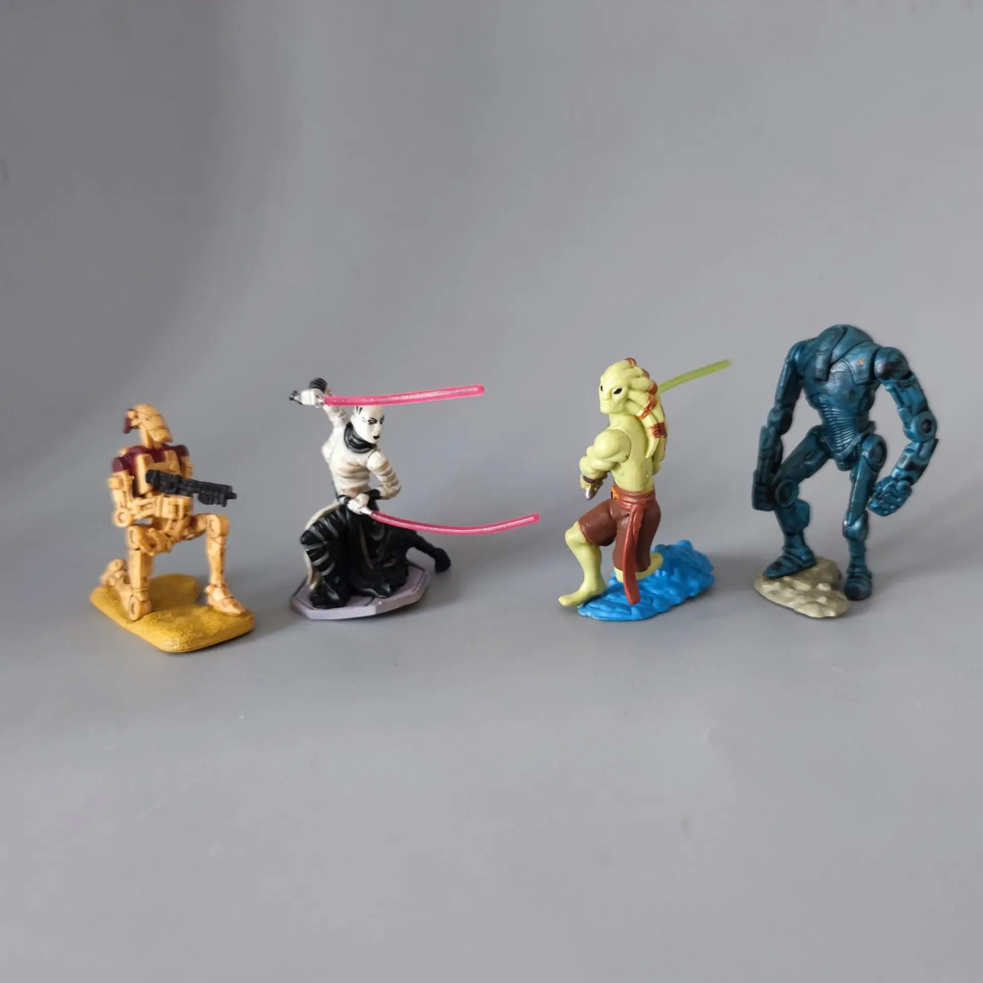Lot of 8 Star Wars Jedi Master Sith Super Battle Droid Clone Trooper 3.75"  Loose Statue Figure view 4