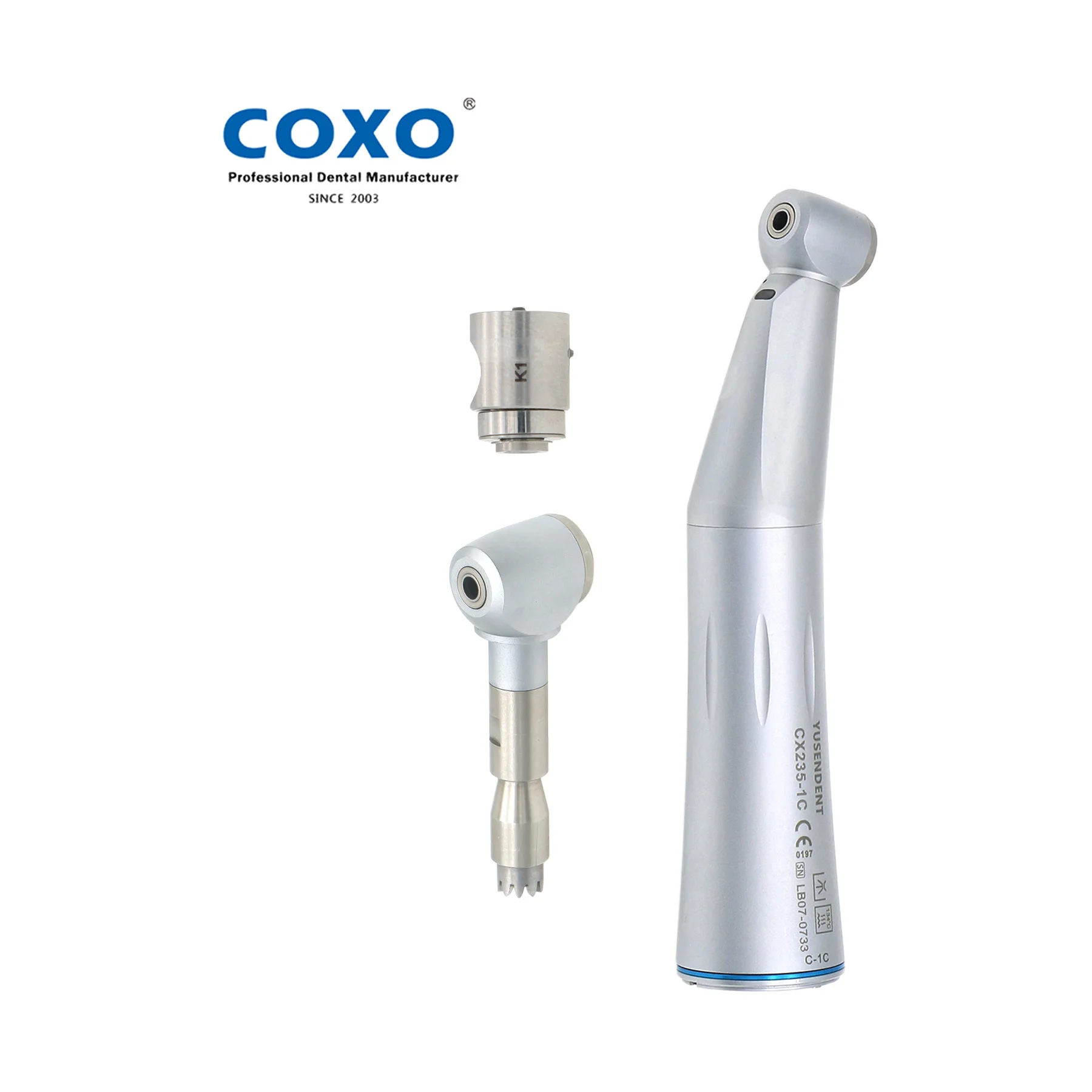 

COXO Dental Low Speed Handpiece Fiber Optic Single Spray E - type Fit KaVo NSK CX235-1C