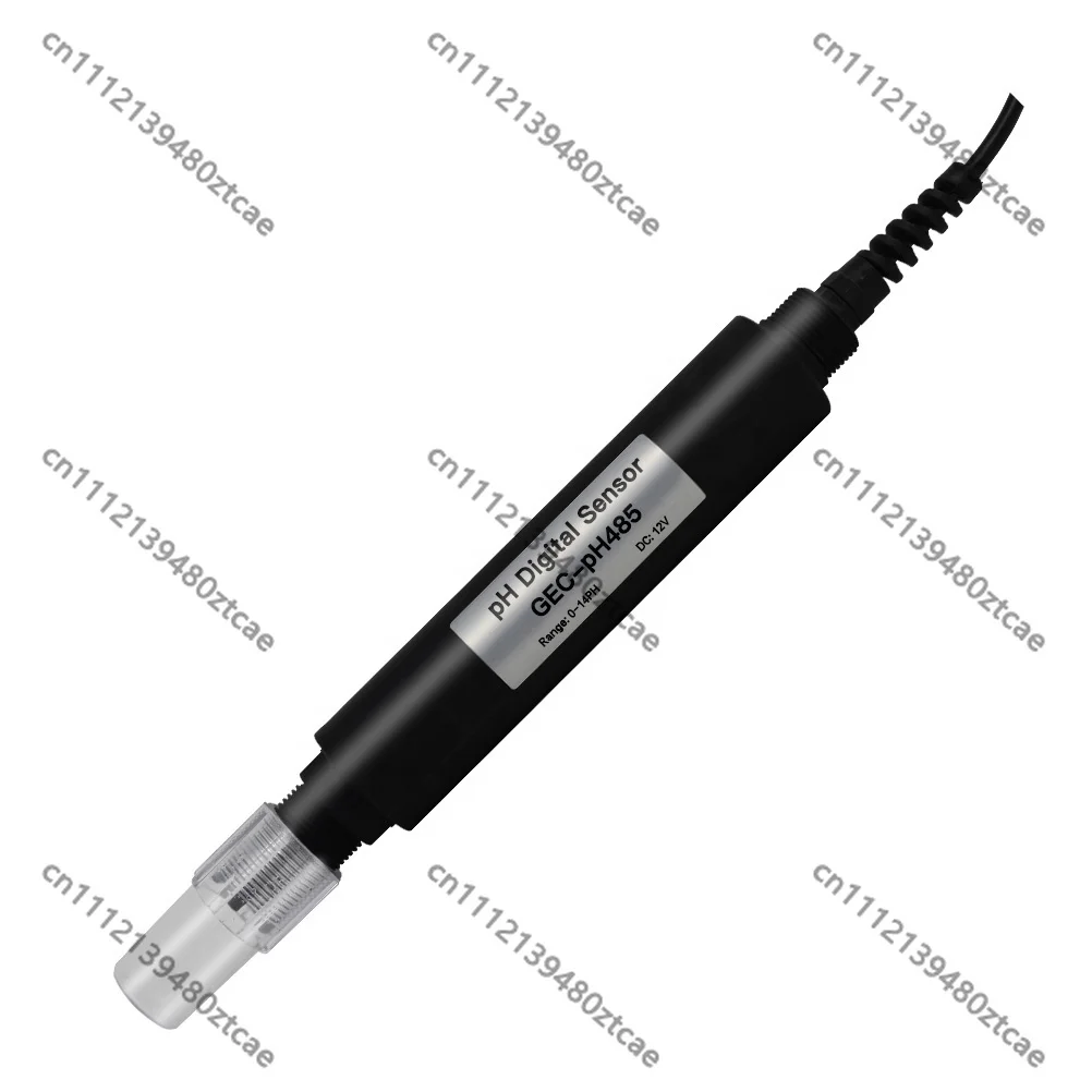 GEC-pH485 Digital pH Sensor Probe, Industrial Online Water Quality Analyzer with RS485 Modbus & 4-20mA Dual Output