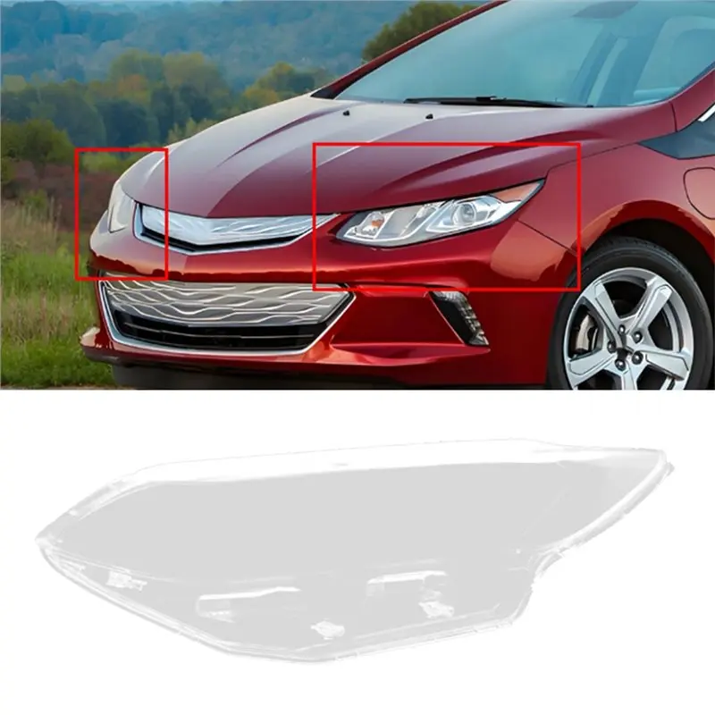 AEA7-Car Headlight Lens Cover Headlamp Shell Transparent Lampshade For Chevy Volt 2016-2019