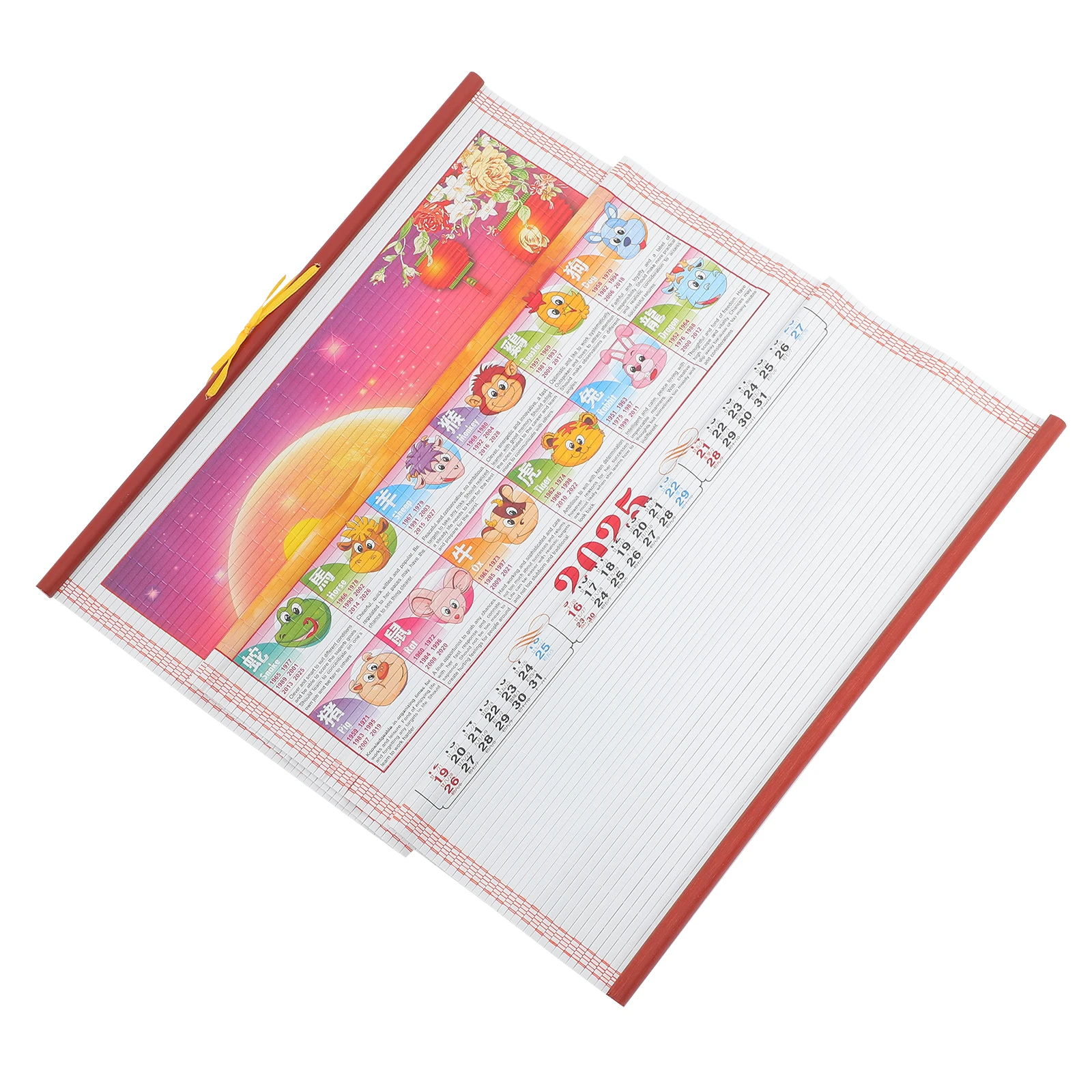 

Imitation Rattan Wall Calendar Monthly Appointment Hanging Planner Clear Printed Daily Use Home Office Schedule 2025 Snake Year