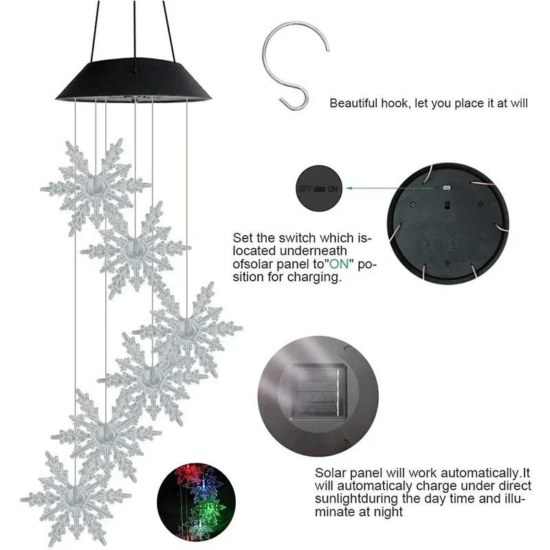 الملونة سانتا كلوز الكرة ضوء الشمس مصابيح تعليق للزينة 2025 عيد الميلاد السنة الجديدة الديكور غرفة نوم فناء الرياح الرنين مصابيح