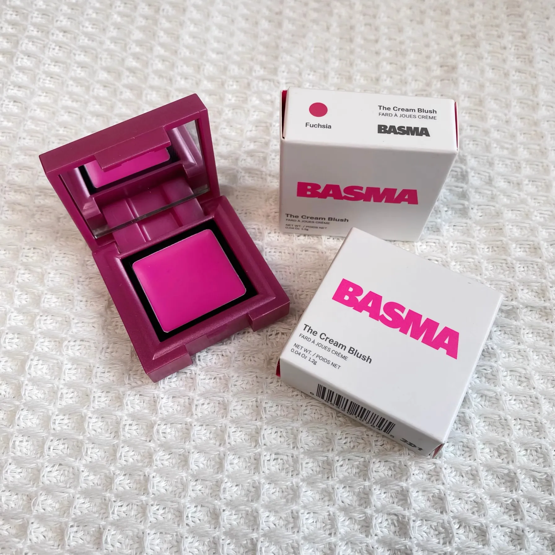 1,2 g Probengröße Fuchsia Rouge Paste Frauen Mehrzweck Rouge Schlamm Lidschatten Mattes Pulver Rouge Lippenglasur Basma Make-up