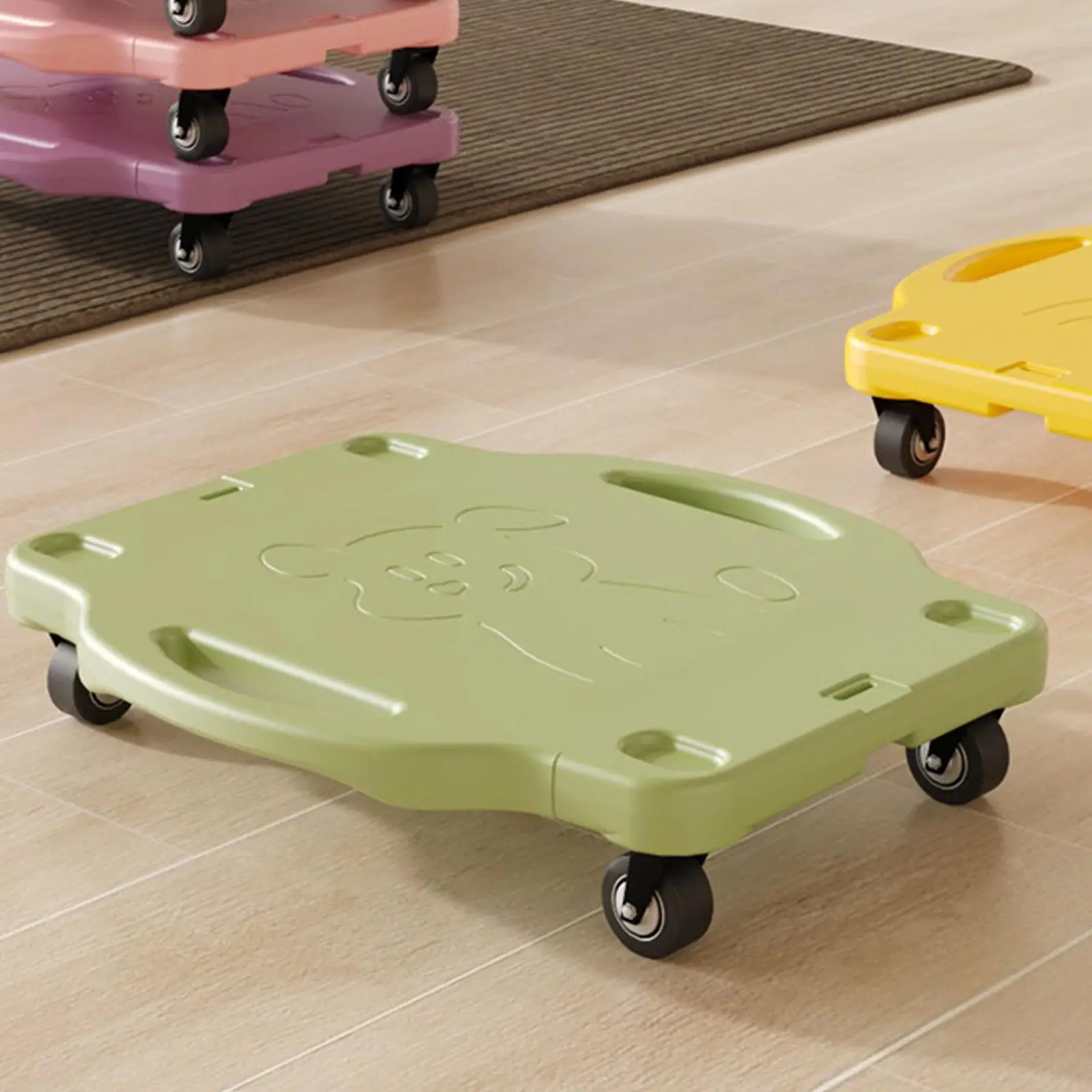 

Scooter Board Teaching Aid Sensory Toys Coordination Floor Scooter Sit Down