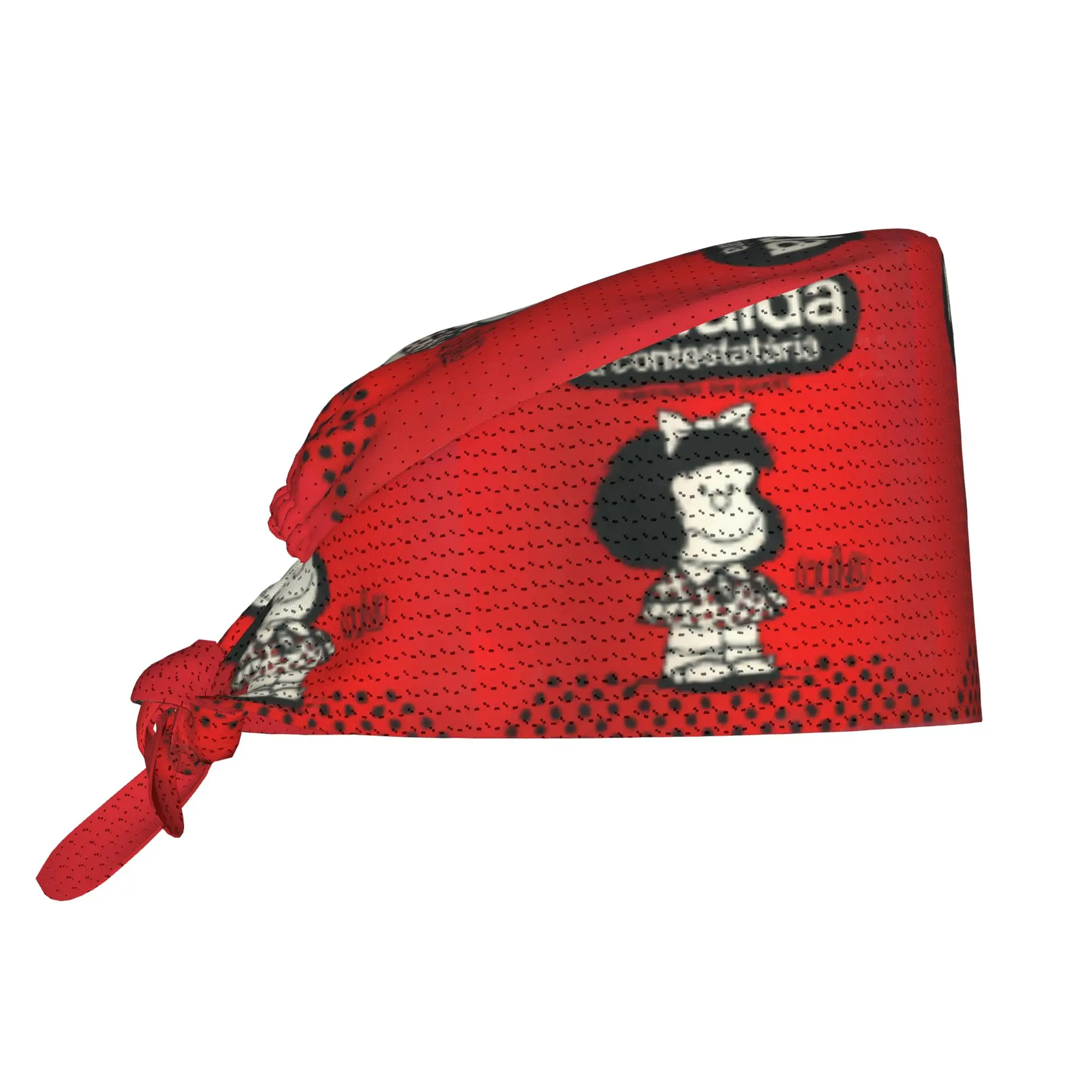 Custom Mafalda A Contestataria Working Cap Surgical Hats Men Women Quino Comic Manga Nursing Cap Lab Works Hat