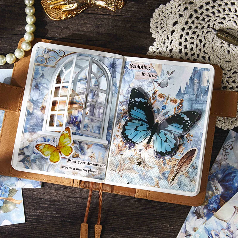 40pcs/lot Memo Pads Material Paper  Wonderland Chronicles Collection Journal Scrapbooking Card Background Decoration