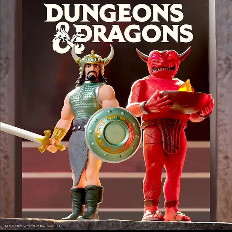 Super7 3.75 Inch Dungeons Reaction Figure Dragons 3 Magic Classic Gift Collection Action Model Doll Toy Gift In Stock