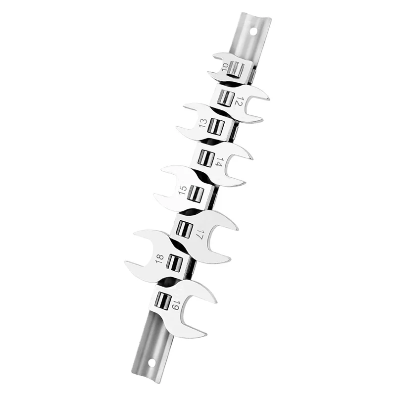 

A20F-Foot Wrench Set 8 Pcs Crowfoot Wrench Set For3/8" Drive, Ratchet Andtorque Wrench, Fasteners Intight Spaces