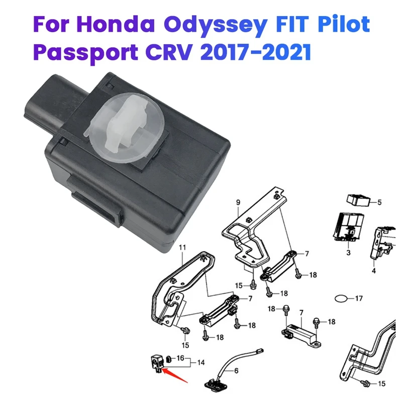 Alarme de carro inteligente para Honda Odyssey FIT, passaporte piloto CRV 2017-2021, campainha de aviso inteligente, 74940-TX6003, 74940-TX6-003