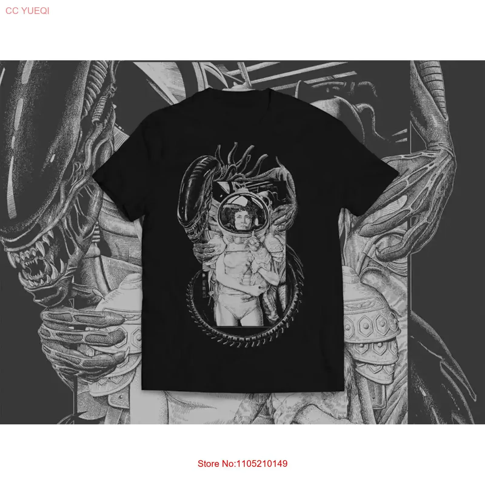 

Alien Ellen Ripley Jonesy Sci fi Horror T shirt vintage Washed graphic designer clothes Versatile Unisex Top For Everyday Wear