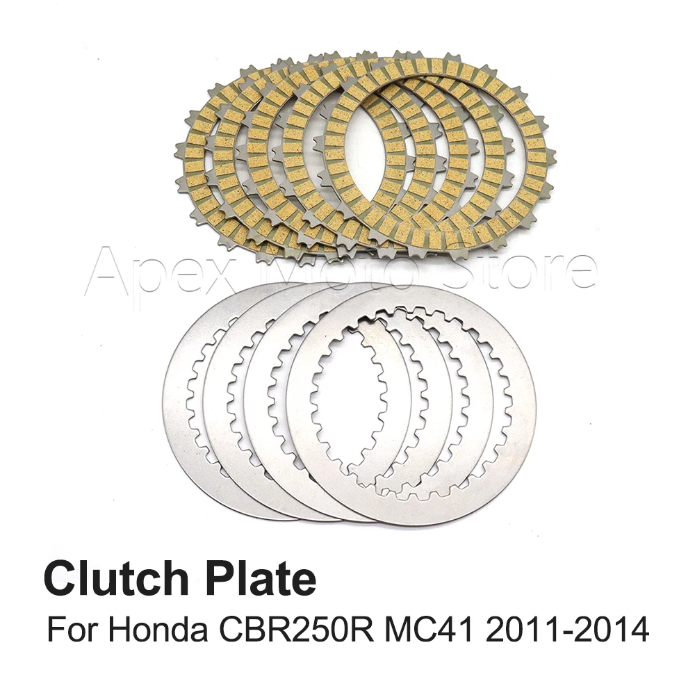 

For Honda CBR250R CBR-250R CBR 250R MC41 2011-2014 2013 2012 Motorcycle Clutch Plate Steel Plate Friction Disc Kits Accessories