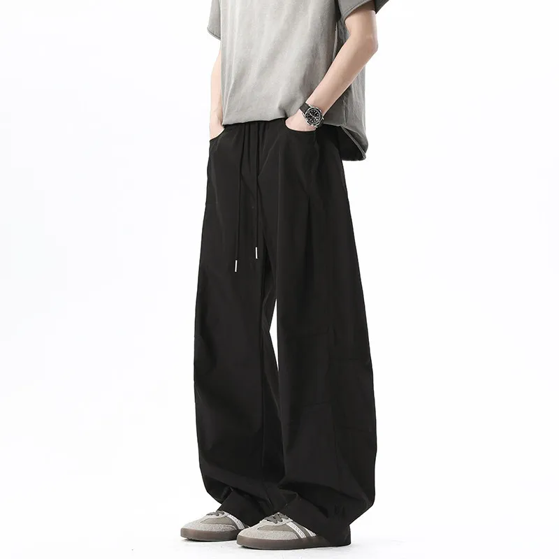 2026 Spring New Style Shadowless Wall Quick-Dry Patchwork Scimitar Pants Multi-Color Options Versatile Daily Wear Casual