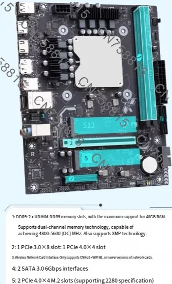 AI Yuanqi 125H 155H 165H, Ultra ES Onboard CPU Main Board Set Modt Processor, Fast Shipping