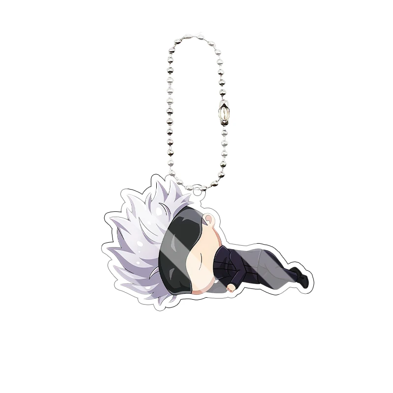 Anime Itadori Yuji Kugisaki Nobara Nanami Kento Gojo Satoru Character Cartoon Q Version Pendant Acrylic Keychain Key Ring Gifts view 3