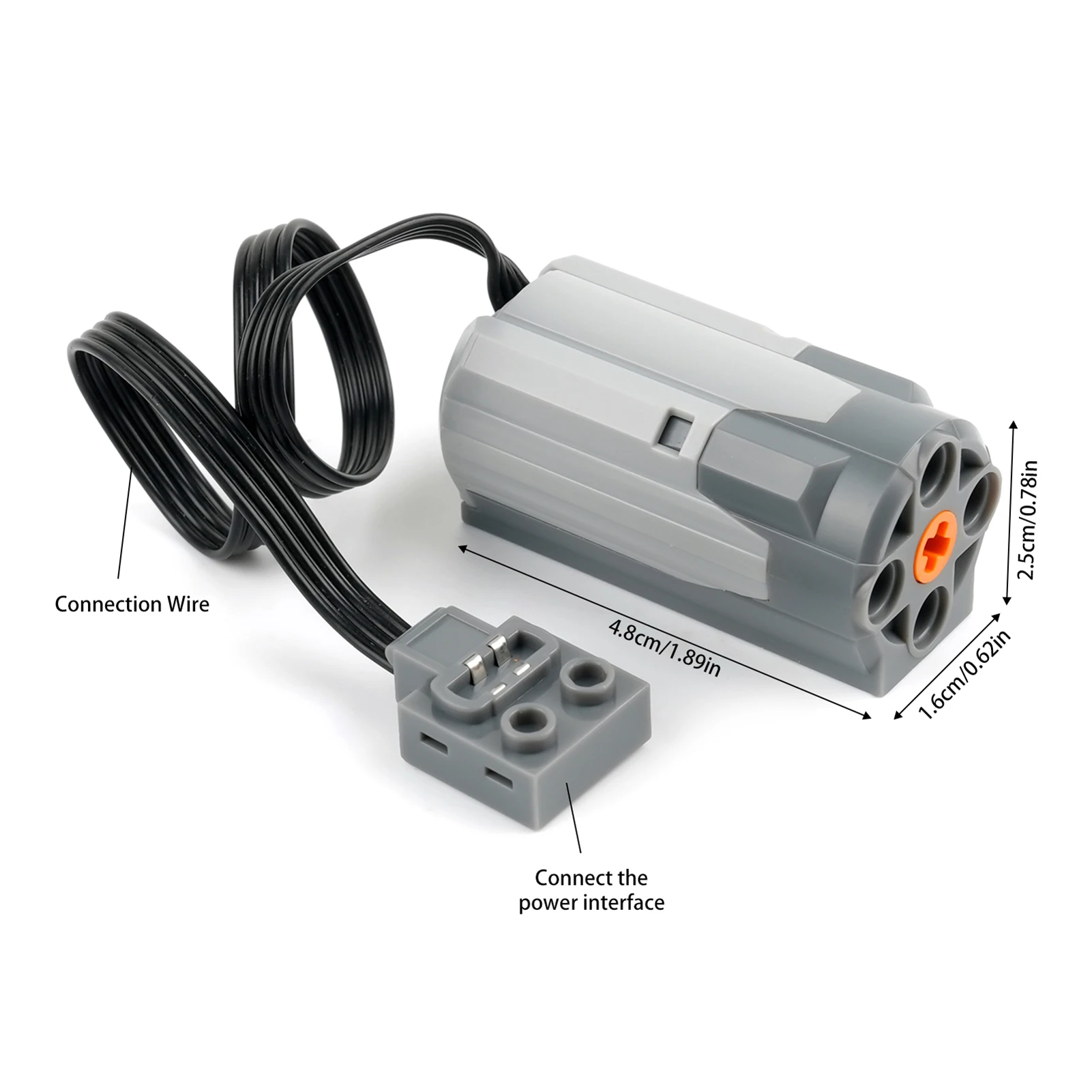 Kit motore Technics 11 in 1, set motore con funzioni di alimentazione con motore M, striscia luminosa a LED, interruttore, scatola batteria AA e assi ingranaggi