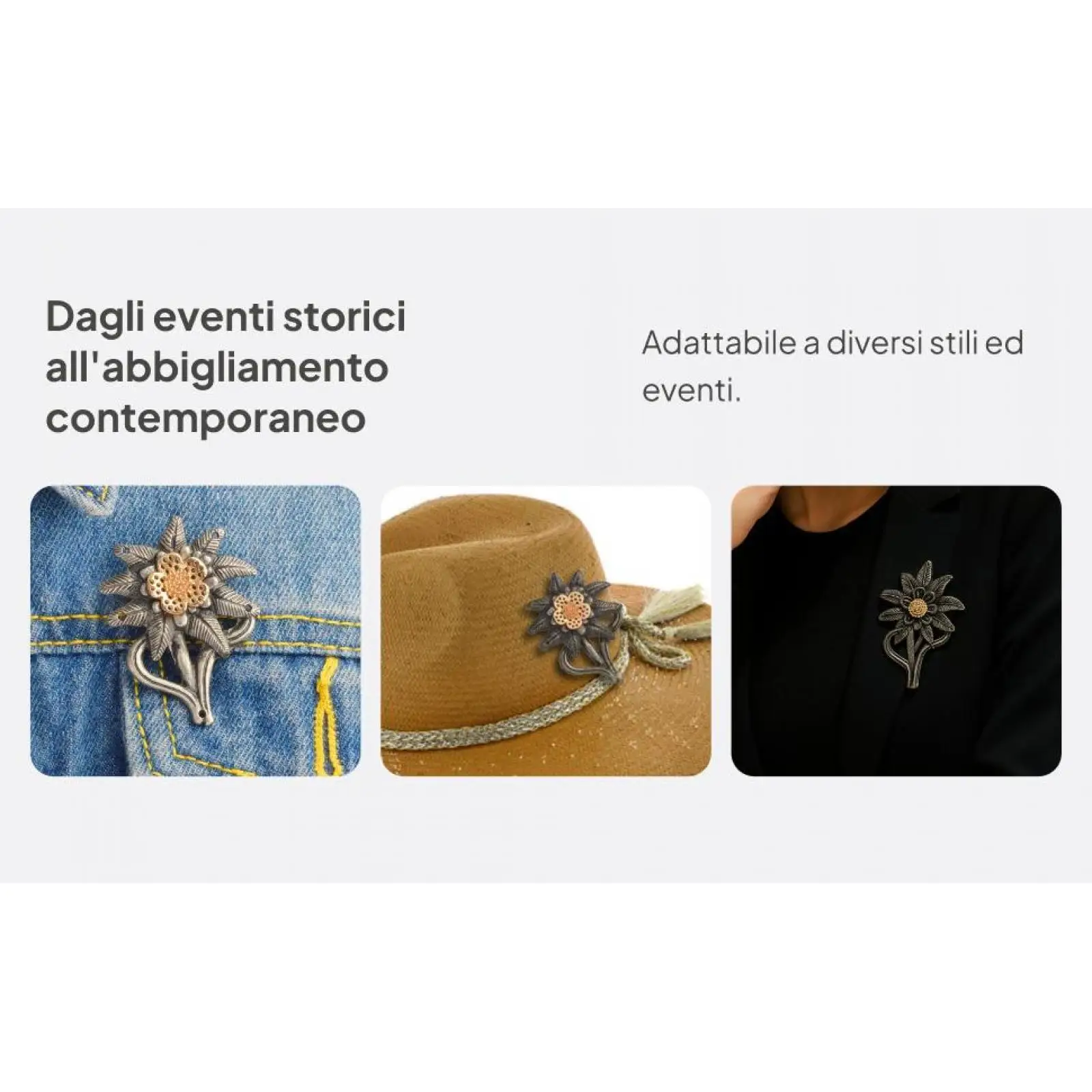 الألمانية مكتب إديلويس شارة جبل قبعة معدنية شارة شارة طية صدر السترة لقبعة الجينز على ظهره ديكور #6