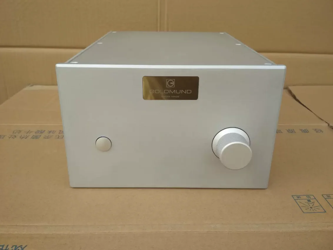 Goldmund All aluminum amplifier chassis / Preamplifier case / AMP Enclosure DIY box (430 *90*340mm)