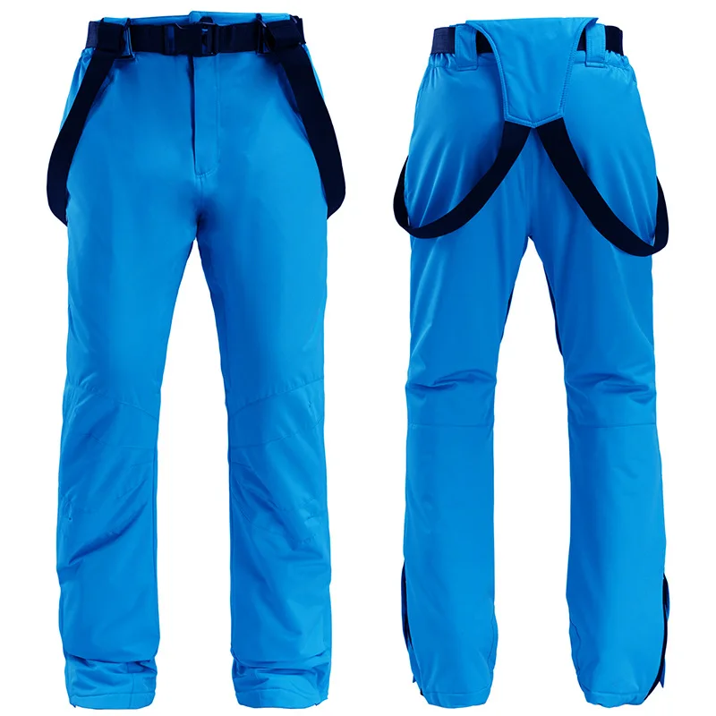 -30℃ Ski pants single board double board Strap pants for men and women Warm and thickened Waterproof and windproof