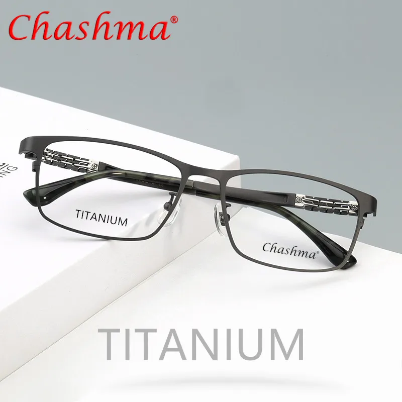 High-quality Pure Titanium Glasses Optical Glasses Frame Men Prescription Eyewear Large Square Ultra-tough Ultra-light Eyeglasse