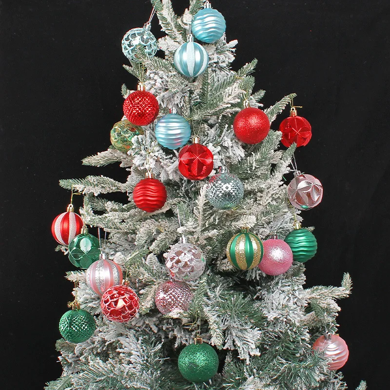 

E2 Christmas Tree 6CM Balls 12Pcs Ornaments Christmas Tree Decorations for Family Parties Garden Dinners Birthday Parties Balls