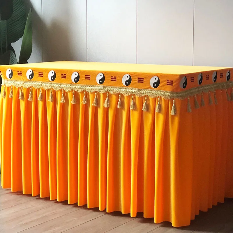 

Customized custom made Geomantic omen master Temple Buddha Altar cover BA GUA FENG SHUI Table circumference cloth curtain