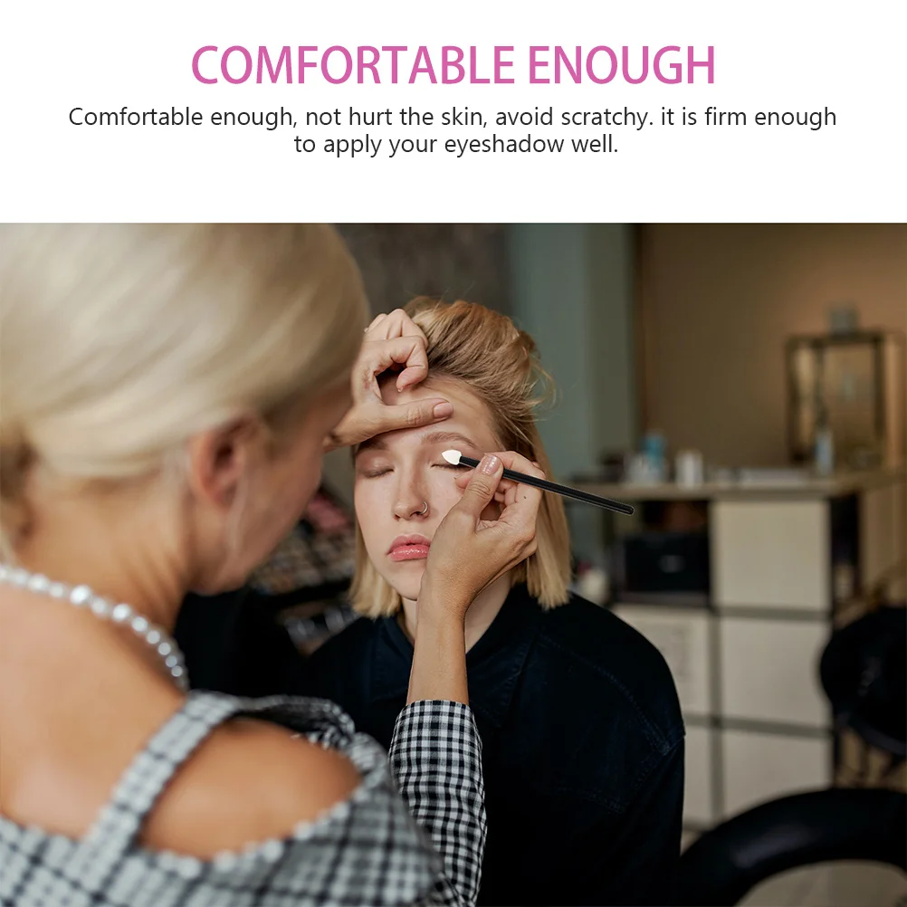 Set di pennelli per trucco applicatore in spugna per ombretto da 4 pezzi Setole in silicone in alluminio morbido per applicazioni fluide Amichevole da viaggio