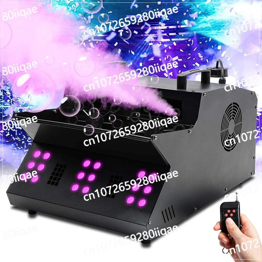 

Iron or Plastic with Wheel for Weeding Party Club Bar Stage Eff Wholesale 2000w Fog Smoke+bubbles Dmx 18led 2in1 Machine