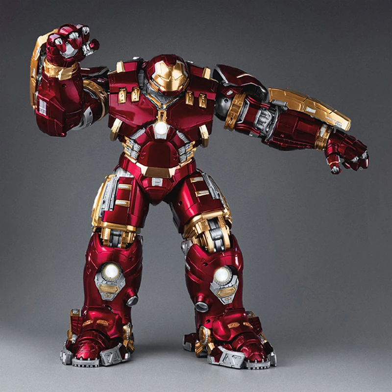 Marvel Anti-Hulk Armor Fondjoy Assemble Toy Movie Character Model 18 Inches Action Figures LED Can Emit Light Model Gift For Boy