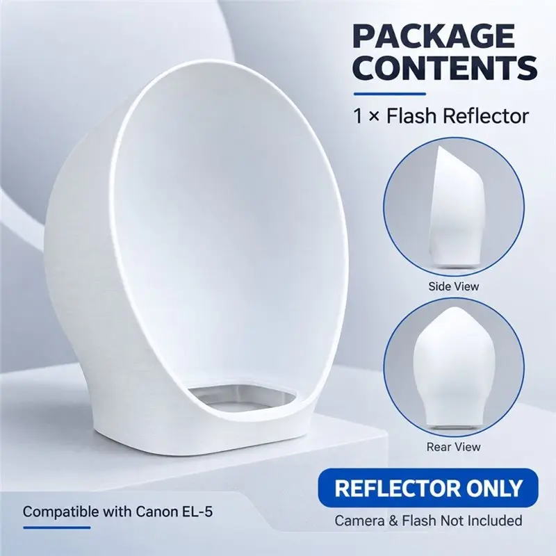 [NEW!】 Flash Bounce Reflector For Canon EL-5 Photography Diffuser