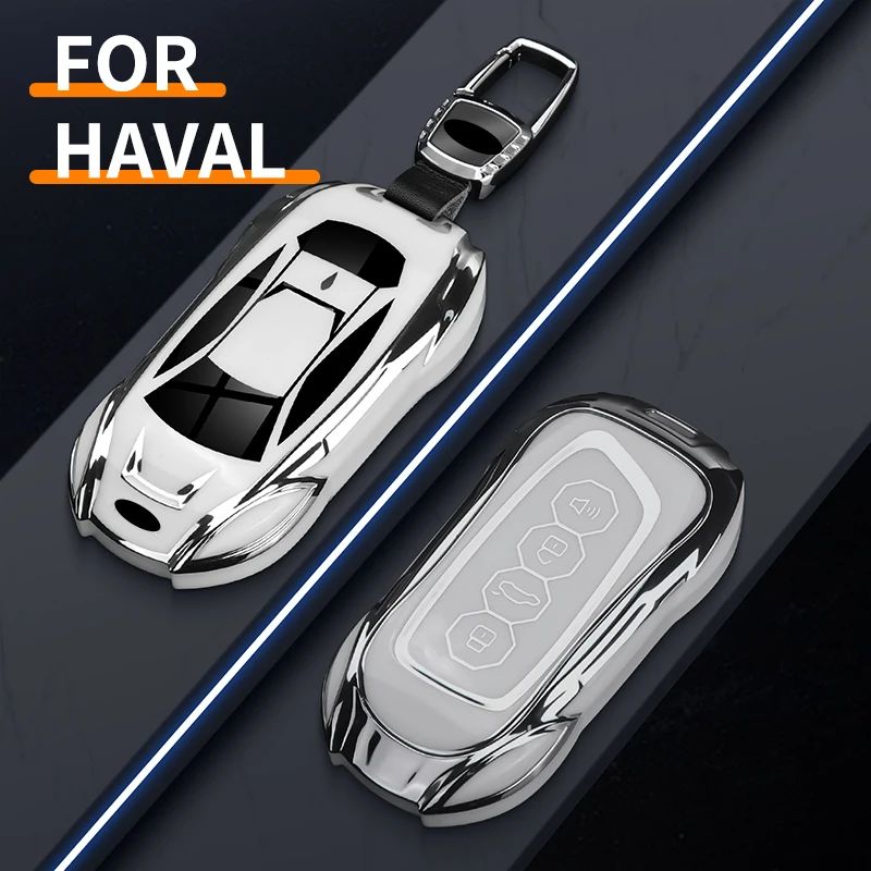 For HAVAL H6 Dargo M6 H9 H6S F7 F7X Jolion X DOG H2 H3 H5 H7 H8 M4 F7H H2S TPU Car Key Case Cover Holder Shell Bag Para llavero