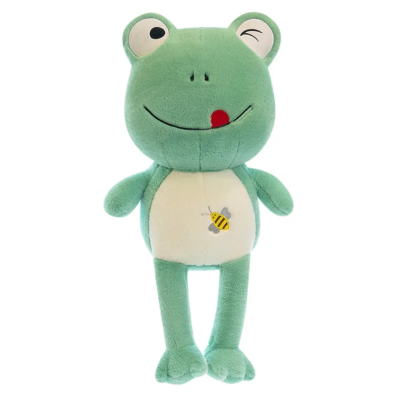 Grenouille en peluche mignonne pour fille, oreiller en forme d'animaux, beau cadeau délicat pour petit ami ou petite amie