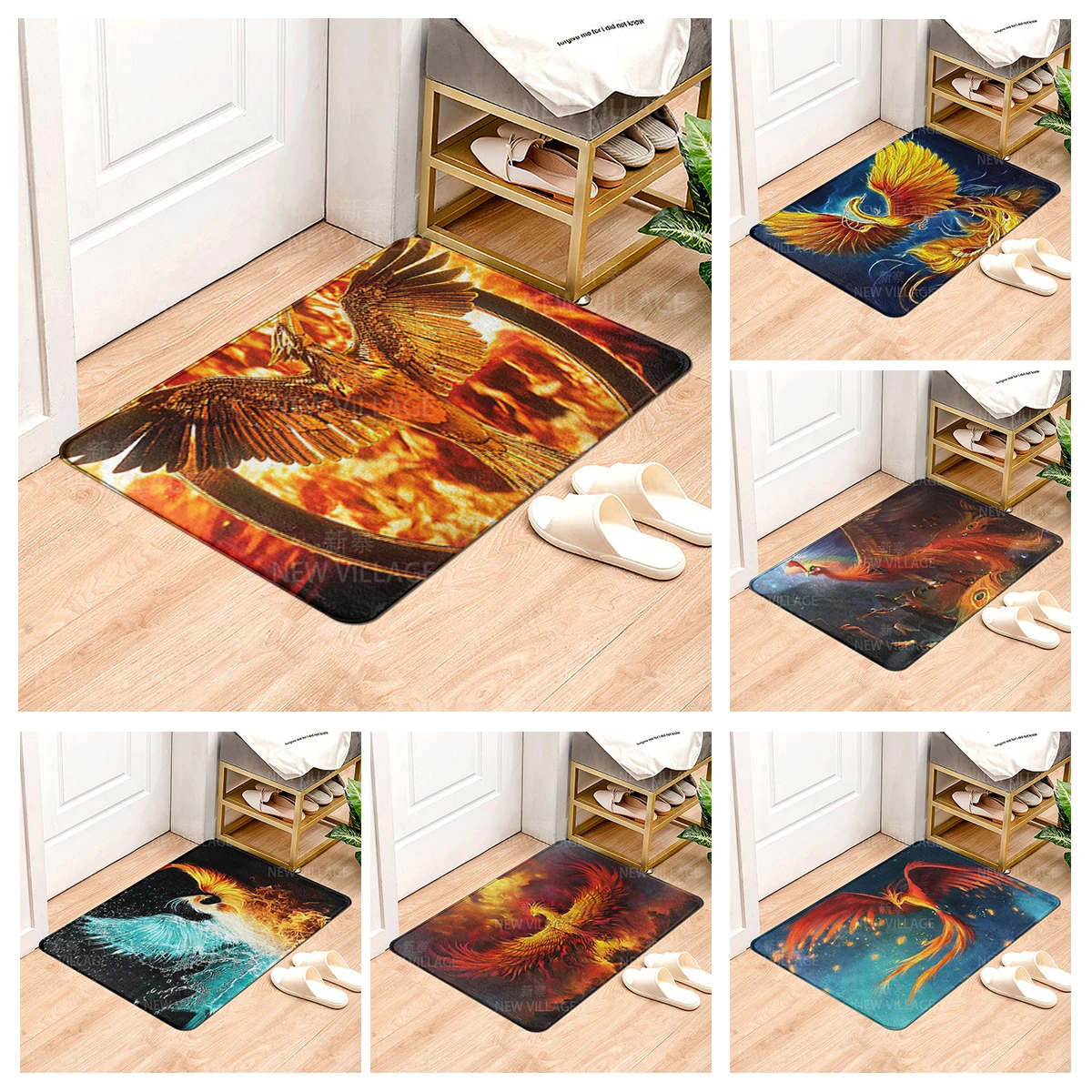 House entrance carpet Home Colorful animals doormat  Room Bath mat Foot mat bathroom non-slip mat Kitchen water absorption mat