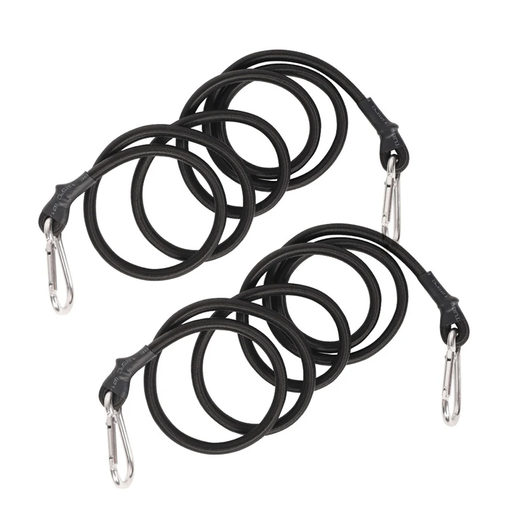 

Camping Rope Straps Carabiner Tie Straps Cargo Fixing Easy To Use Good Elasticity Item Bundling Latex Material