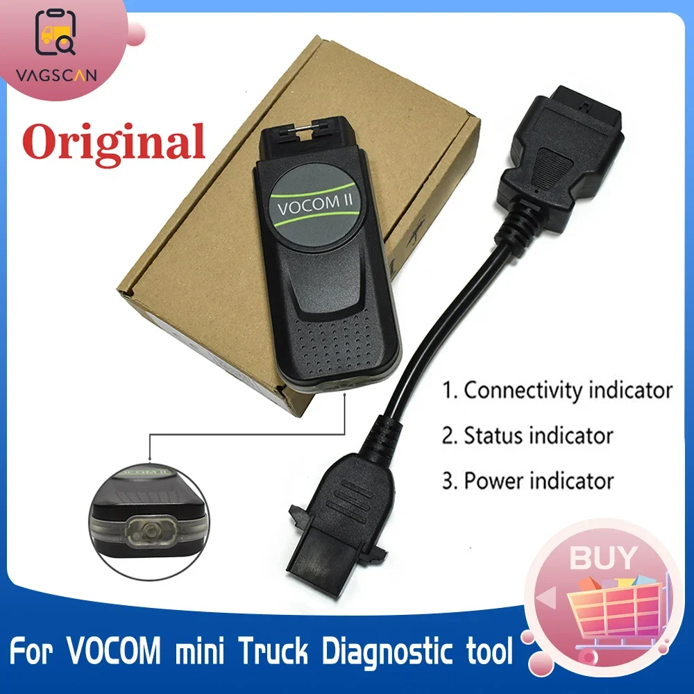 2.8.150 PTT For VOCOM II mini adapter 88894200 Truck Bus excavator diagnostic tool