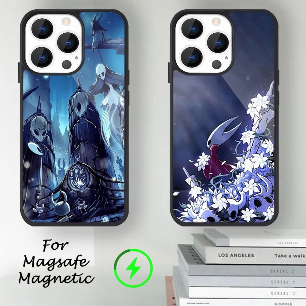 Game H-Hollow Knight  Phone Case For iPhone 14 13 12 11 15 Pro Max Magsafe Magnetic