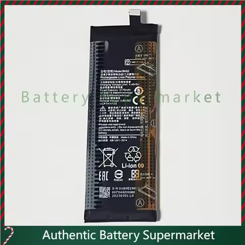 For Xiaomi Mi Note 10 Pro, M1910F4S, Note 10 Lite, M2002F4LG, Note 10, M1910F4G, CC9 Pro, M1910F4E, 3.85V 5260mAh BM52 Battery