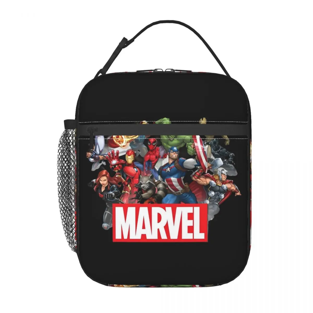 Marvel Hero Thermal Insulated Lunch Bag for School Portable Food Container Bags Thermal Cooler Lunch Boxes