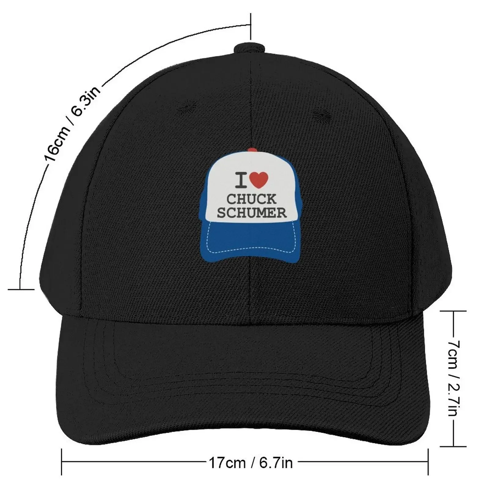 I LOVE CHUCK SCHUMER NEW YORK SENATOR Baseball Cap Cosplay funny hat Rugby cute Female Men's