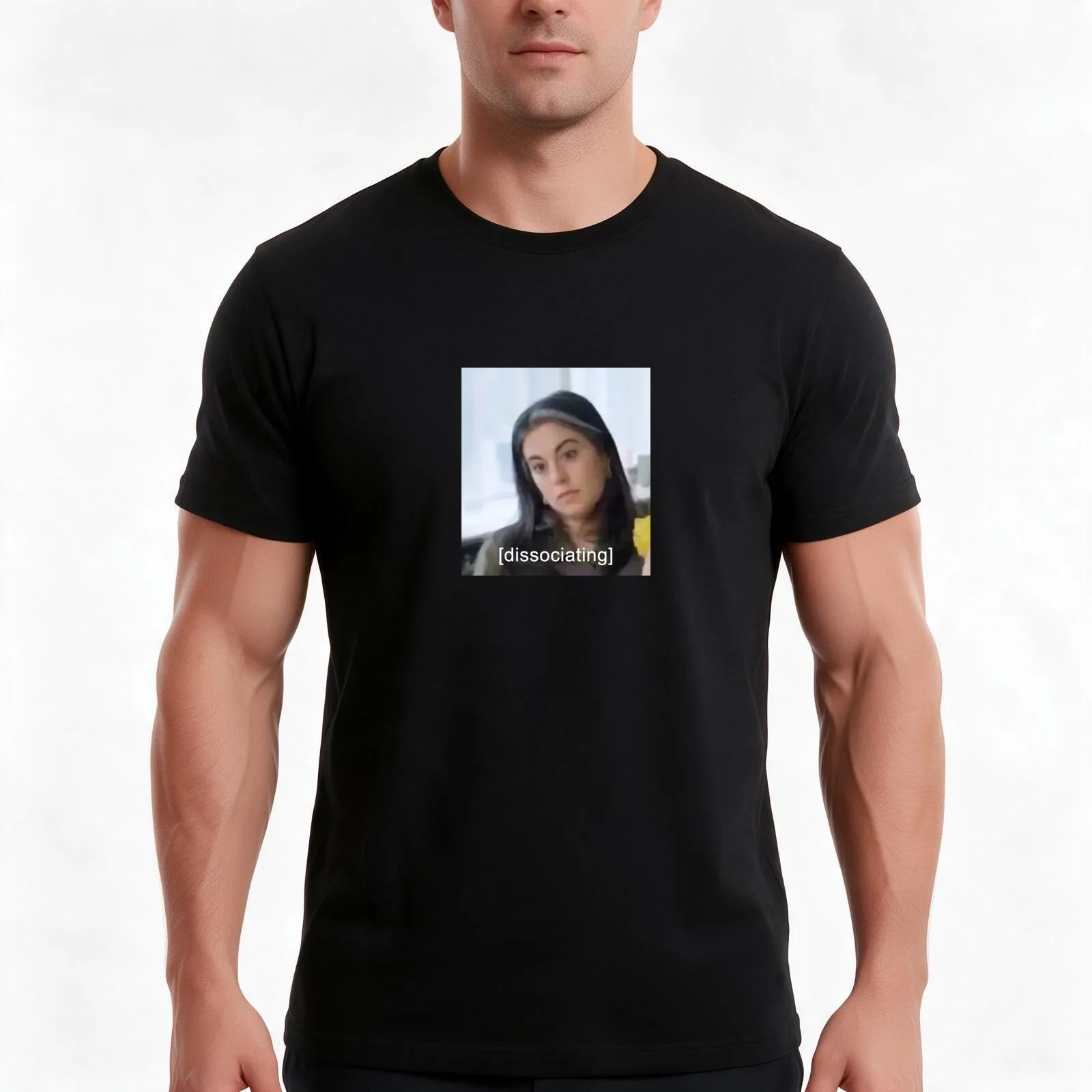 claire saffitz dissociating in the ba test kitchen T-Shirt, Summer Casual Cotton Tee, Oversized Streetwear Tops, 100% Cotton