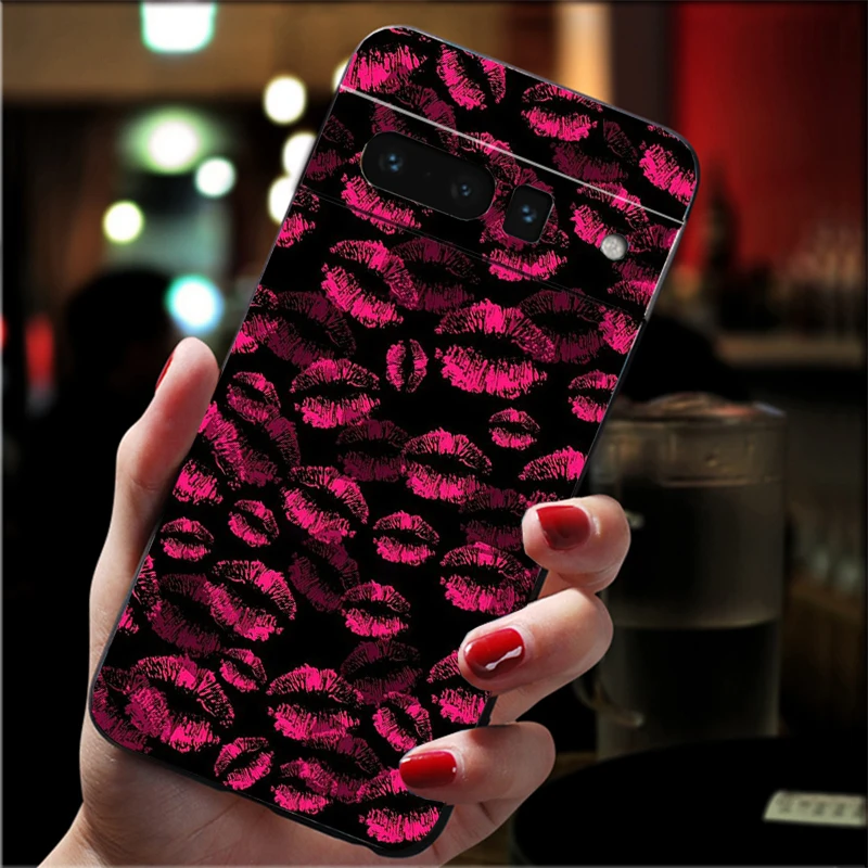 Kiss Lips Phone Case For Google Pixel 9 Pro XL 8 7 6 Pro Pixel 8A 7A 6A 4A 3A 3XL Pixel 8 7 6 5 4